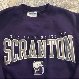Champion Purple University of Scranton Crewneck Sweater